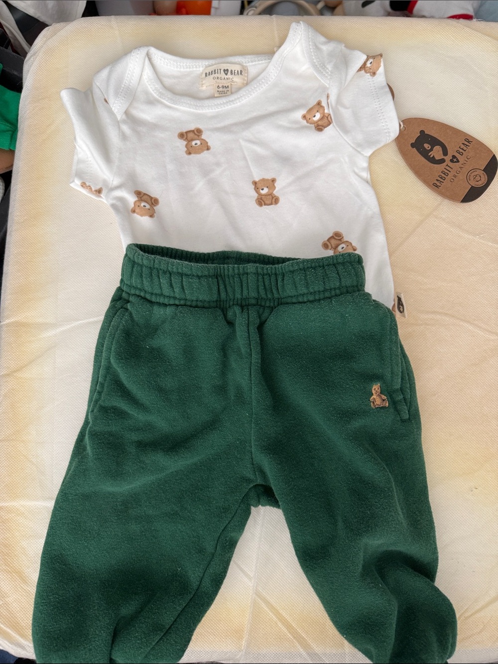Green Fleece Kids Pants - Forest Green